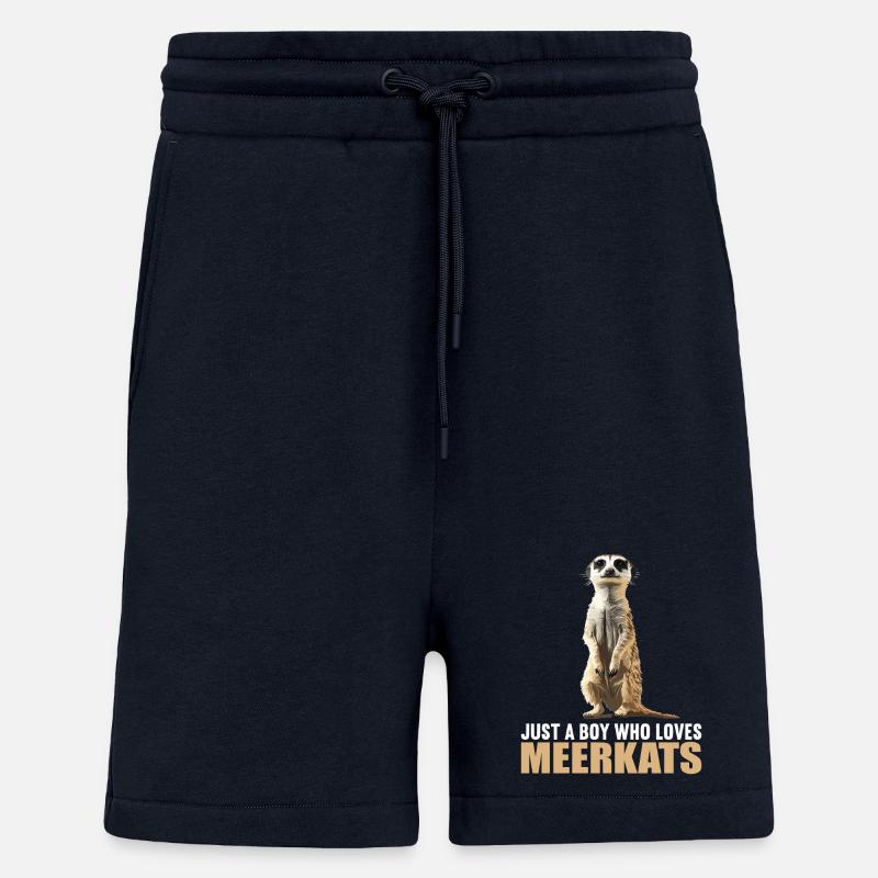 Suricate Erdmännchen - Short bio décontracté fabriqué en UE - DARK NAVY