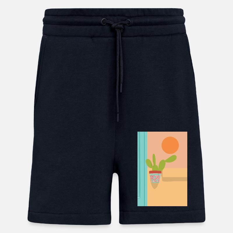 Boho Cactus Opuntia Malaga - Shorts - made by SPREAD - DARK NAVY