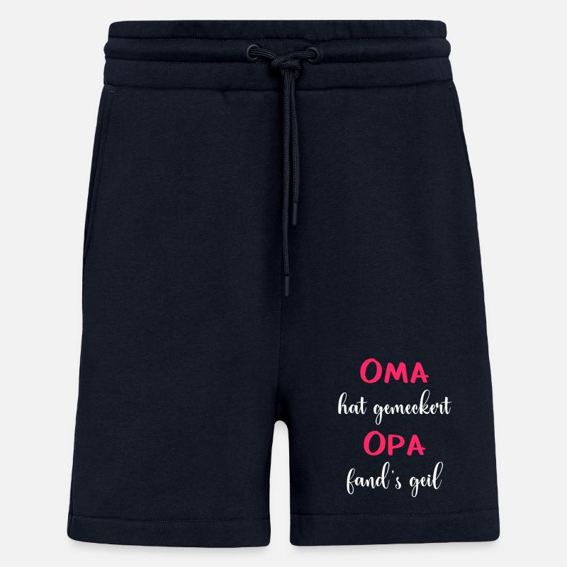 Oma & Opa pink - Shorts - made by SPREAD - DARK NAVY