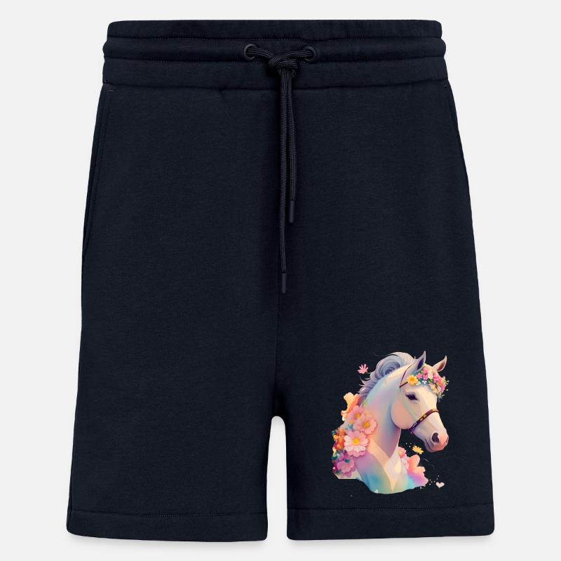 Blütenpferdchen - Shorts - made by SPREAD - DARK NAVY