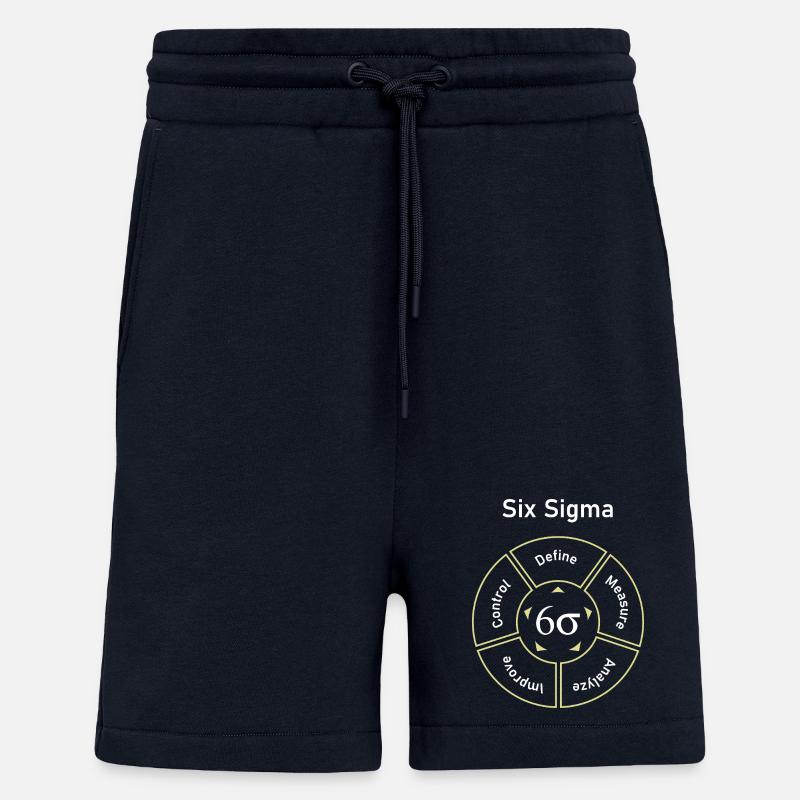 Six Sigma Processus Définir Mesurer - Short bio décontracté fabriqué en UE - DARK NAVY