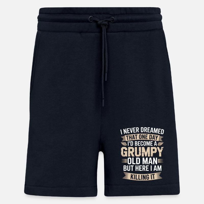 Grumpy Old Man: Killing It - Short bio décontracté fabriqué en UE - DARK NAVY