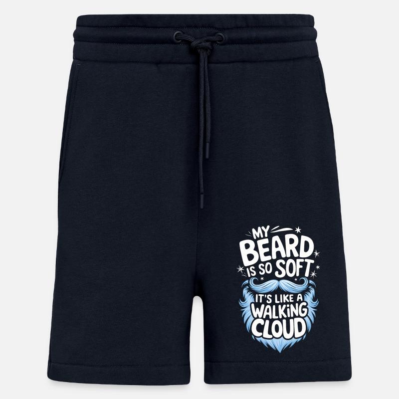 Beard Mustache Bearded Men - Shorts - made by SPREAD - DARK NAVY