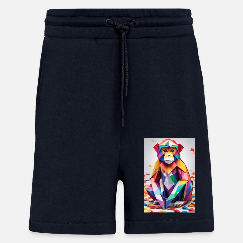 Rainbow Monkey - Shorts - made by SPREAD - DARK NAVY