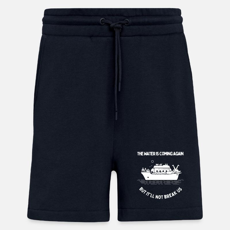 L’eau arrive - Short bio décontracté fabriqué en UE - DARK NAVY