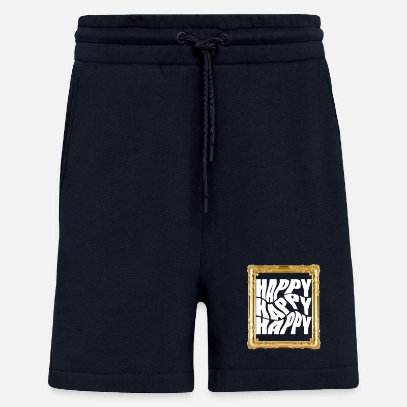 Fröhlicher Retro Schriftzug - Shorts - made by SPREAD - DARK NAVY