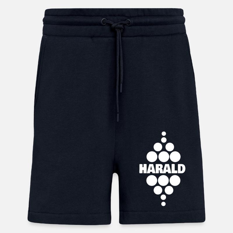 Prénom Harald - Short bio décontracté fabriqué en UE - DARK NAVY