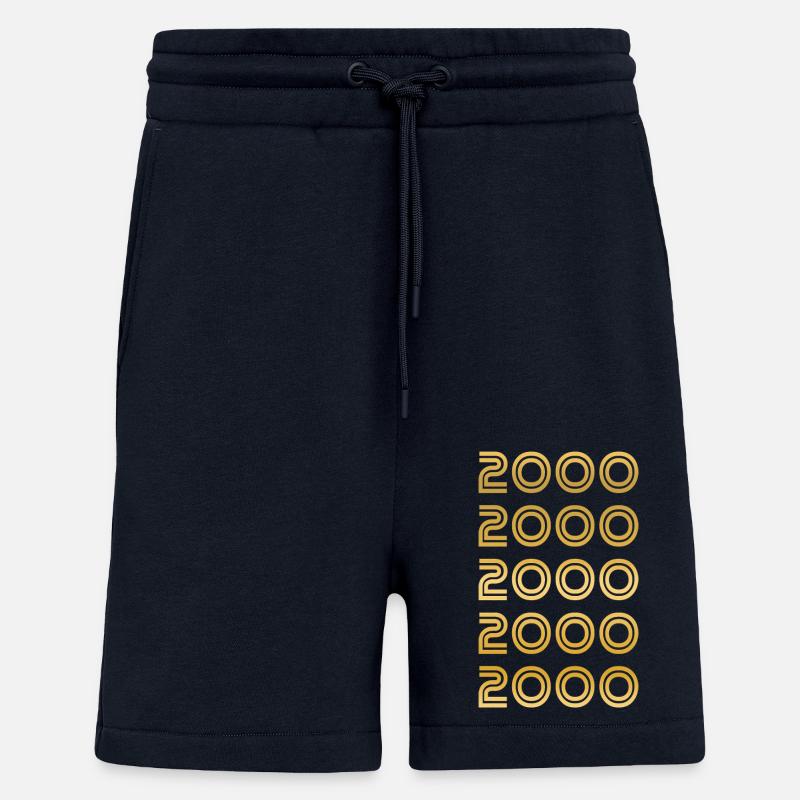 Année 2000 - Short bio décontracté fabriqué en UE - DARK NAVY