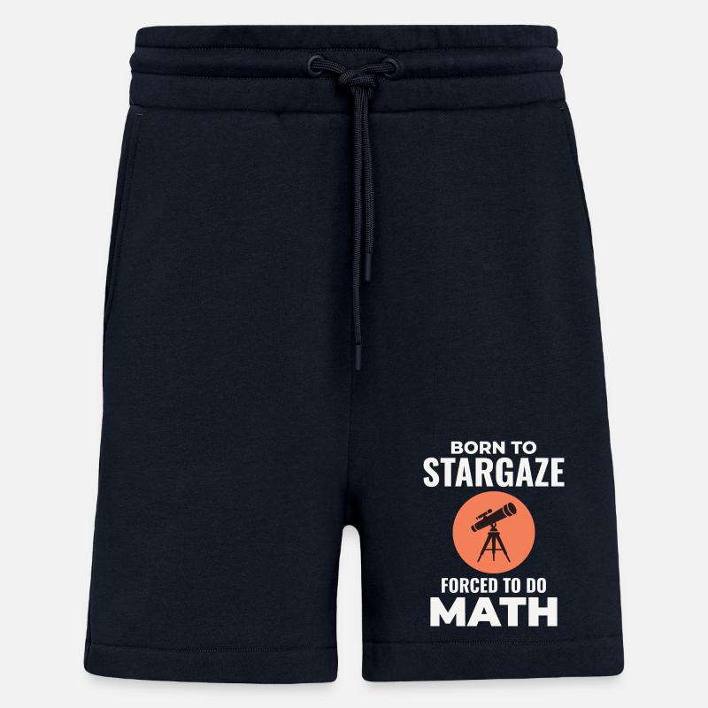 Amateur d’astronomie Math Design - Short bio décontracté fabriqué en UE - DARK NAVY