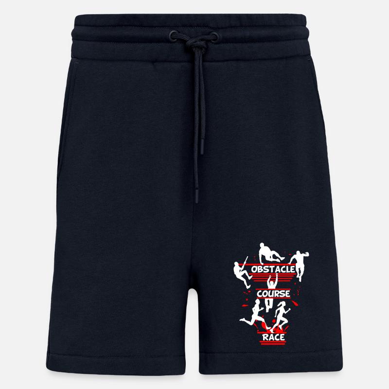 Course d’obstacles – Conception d’obstacles en ligne - Short bio décontracté fabriqué en UE - DARK NAVY