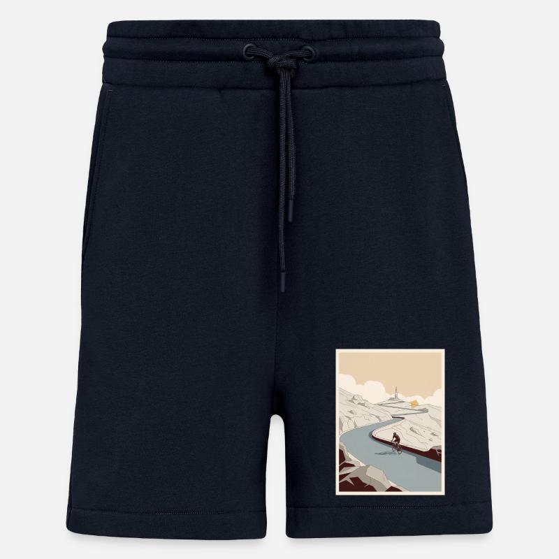 La Grimpe — Souvenir du cyclisme - Short bio décontracté fabriqué en UE - DARK NAVY