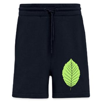 buche blatt baum pflanze form clipart design wald - Shorts - made by SPREAD - DARK NAVY - Vorne