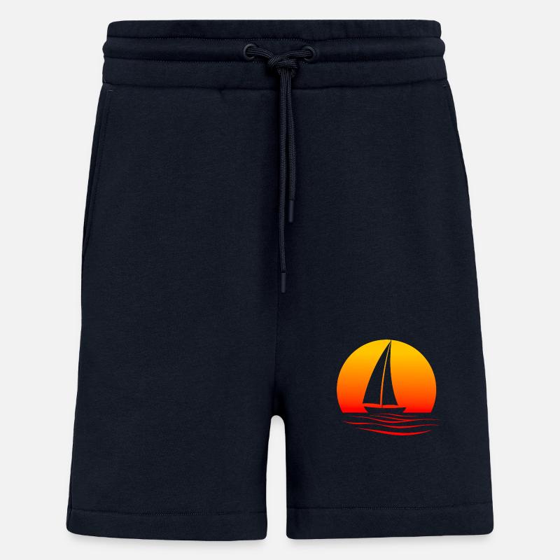 Conception de voilier atmosphérique - Short bio décontracté fabriqué en UE - DARK NAVY