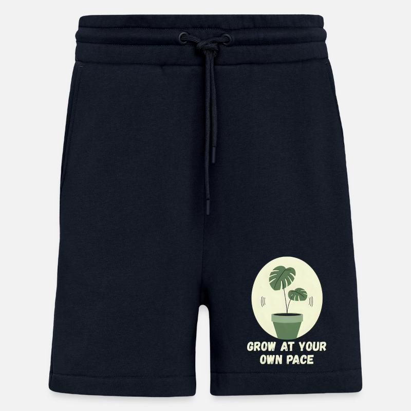 Chacun grandit à son rythme - Short bio décontracté fabriqué en UE - DARK NAVY