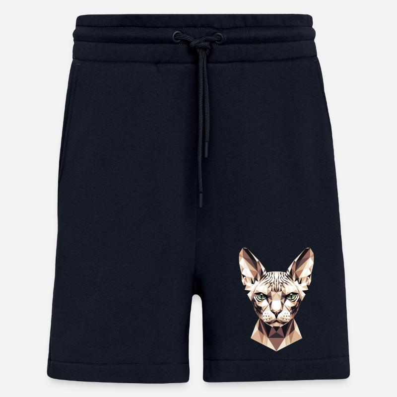 Sphynx Cat Sphynx Cat Canadian Cat Cute Sphinx - Shorts - made by SPREAD - DARK NAVY
