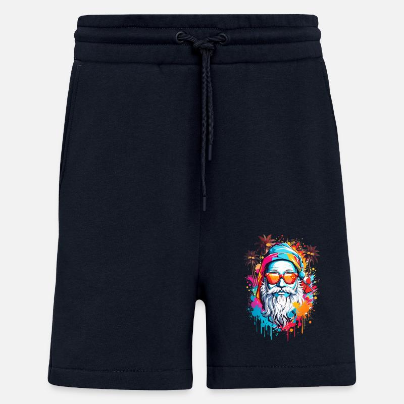 Père Noël cool - Short bio décontracté fabriqué en UE - DARK NAVY