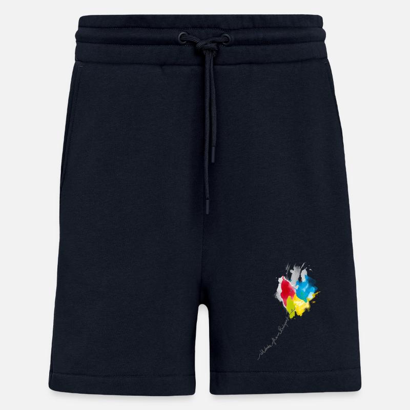 Farbkaskade Kaleidoskop - Shorts - made by SPREAD - DARK NAVY