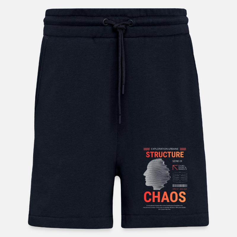 Structure Chaos Urbaine - Short bio décontracté fabriqué en UE - DARK NAVY