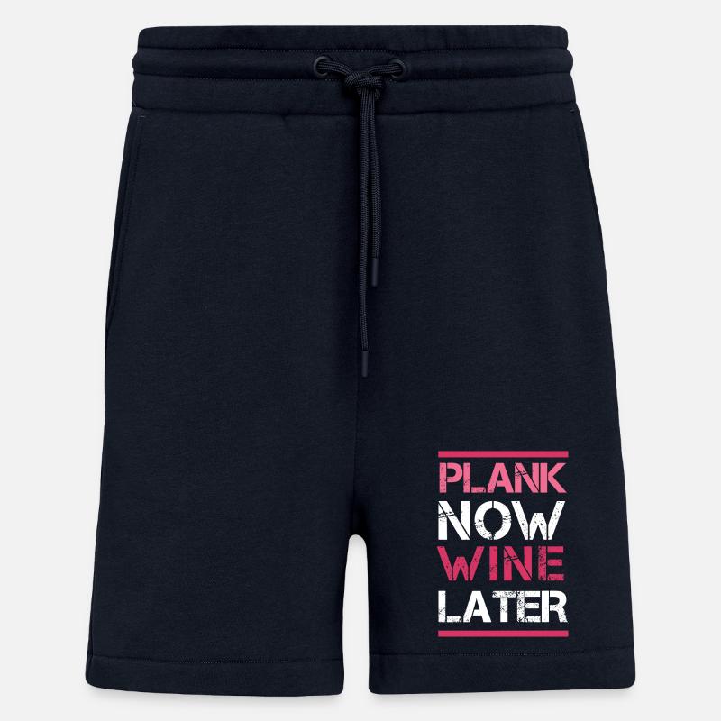 Plank Now Wein später - Shorts - made by SPREAD - DARK NAVY