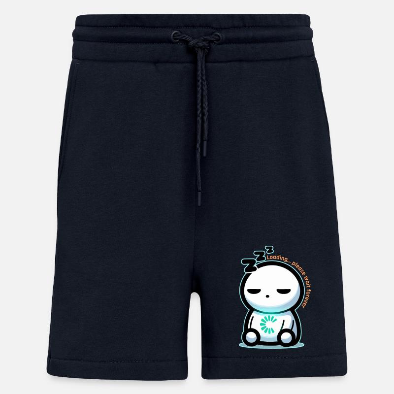 Forever Loading Sleepy Mascot - Shorts - made by SPREAD - DARK NAVY