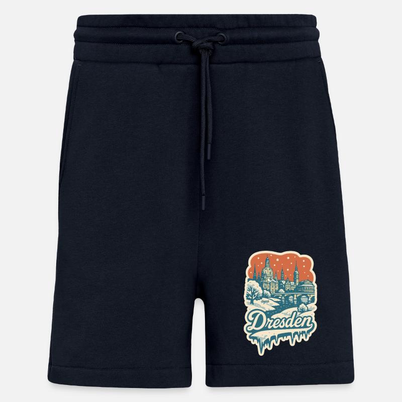 Dresden im verschneiten Winterzauber - Shorts - made by SPREAD - DARK NAVY