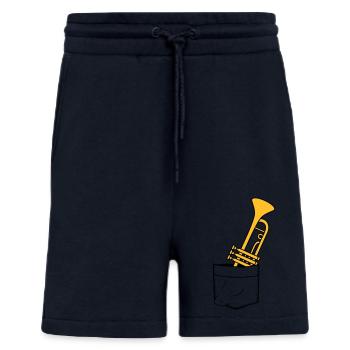 Brusttasche Trompete Unterwegs - Shorts - made by SPREAD - DARK NAVY - Vorne