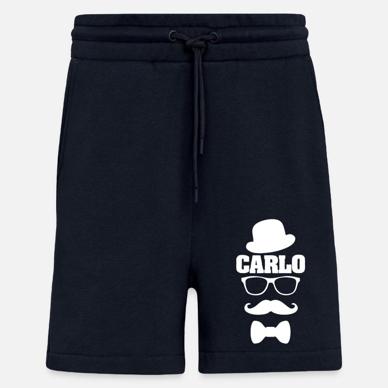 Cadeau pour Carlo - Short bio décontracté fabriqué en UE - DARK NAVY
