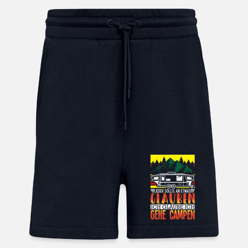 Camper Camping Caravan Saying - Shorts - made by SPREAD - DARK NAVY