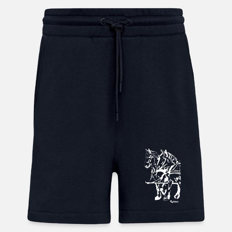 gespannkaltblutweiss - Shorts - made by SPREAD - DARK NAVY