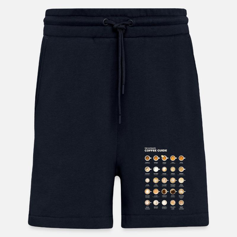 Ultimative Espresso-Kaffee-Tabelle - Shorts - made by SPREAD - DARK NAVY