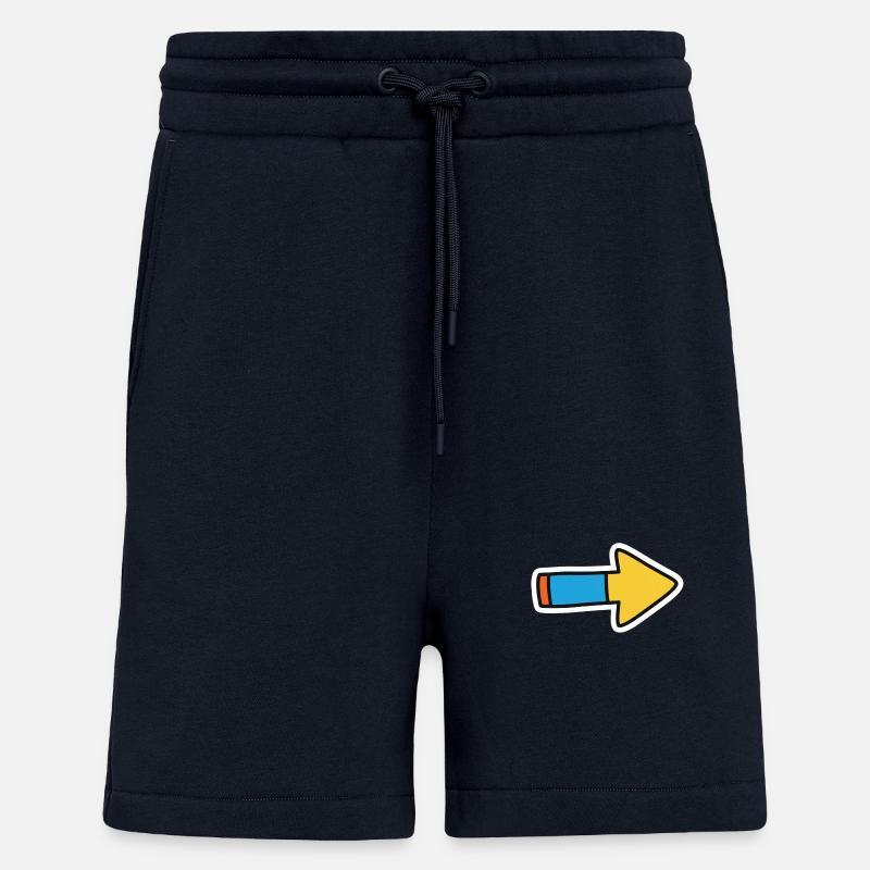 Comic Pfeil Richtung Rechts - Shorts - made by SPREAD - DARK NAVY