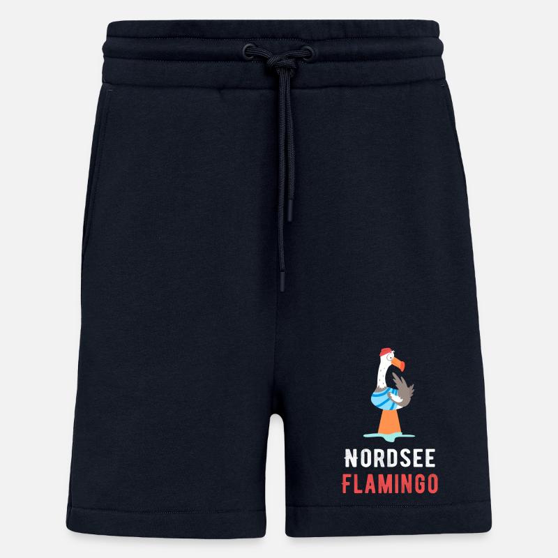 Nordsee Flamingo Moin Möwe - Shorts - made by SPREAD - DARK NAVY