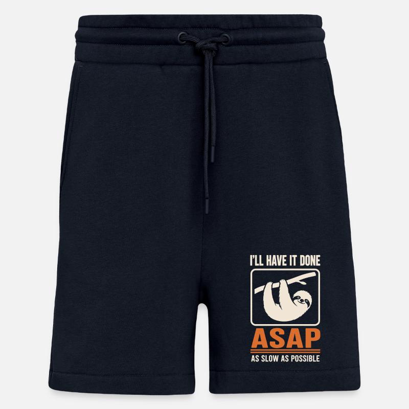 ASAP Langsam Sloth Motiv - Shorts - made by SPREAD - DARK NAVY