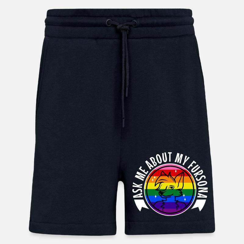 Ask me about my Fursona - Shorts - made by SPREAD - DARK NAVY