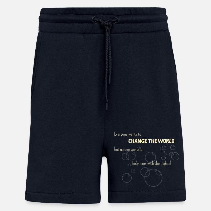 Un bienfaiteur sans amour maternel ;) - Short bio décontracté fabriqué en UE - DARK NAVY