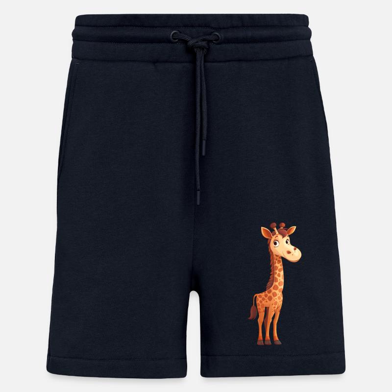 Drôle de girafe - Short bio décontracté fabriqué en UE - DARK NAVY