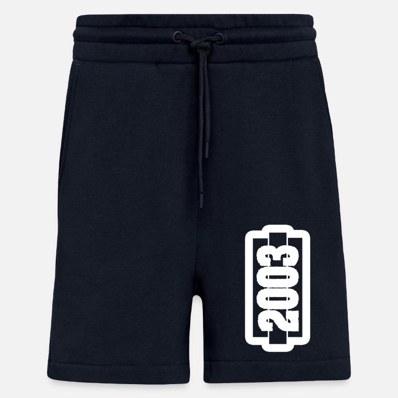 Né en 2003 - Short bio décontracté fabriqué en UE - DARK NAVY