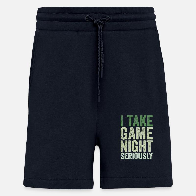 I take game night seriously - Shorts - made by SPREAD - DARK NAVY
