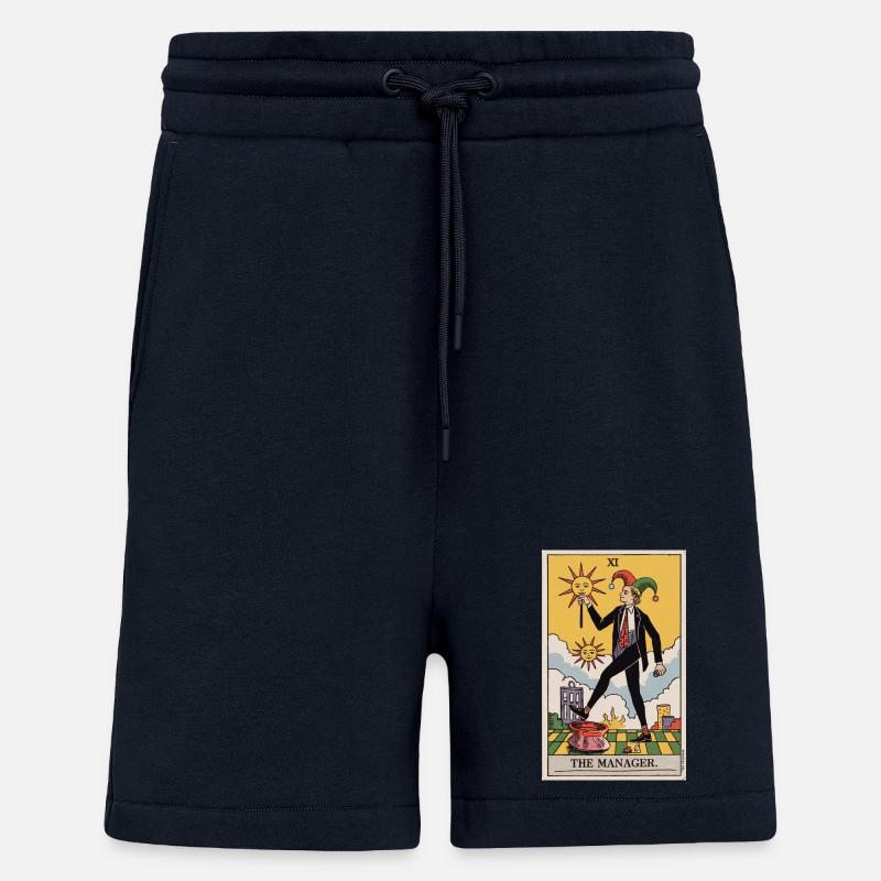Der Manager Lustiges Tarotkarten-Design - Shorts - made by SPREAD - DARK NAVY