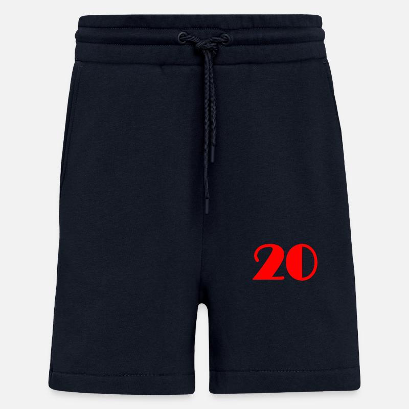 20 ANS,20e ANNIVERSAIRE,ANNIVERSAIRE 20 ANS - Short bio décontracté fabriqué en UE - DARK NAVY