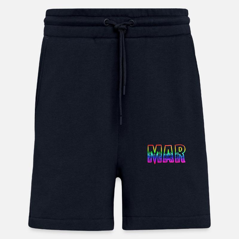 Mars rs Arc-en-ciel - Short bio décontracté fabriqué en UE - DARK NAVY