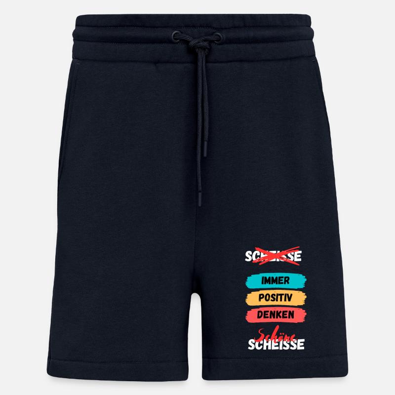 Immer Positiv Denken Farbband - Shorts - made by SPREAD - DARK NAVY