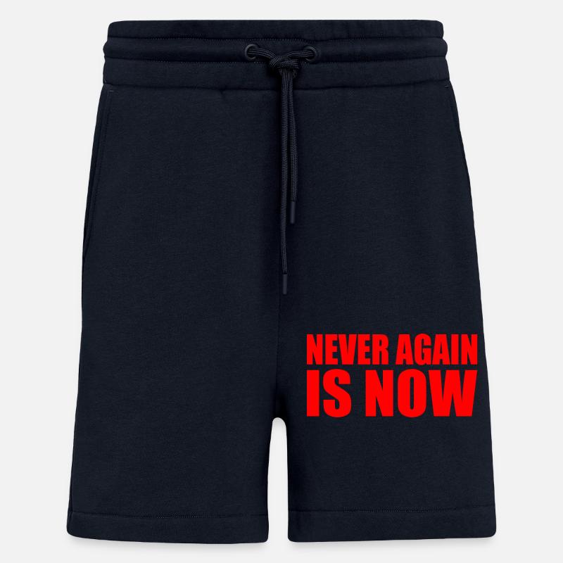 Never again is now - Short bio décontracté fabriqué en UE - DARK NAVY