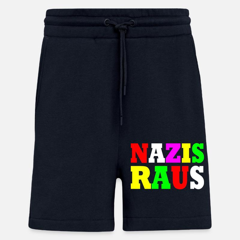 Nazis raus - Shorts - made by SPREAD - DARK NAVY