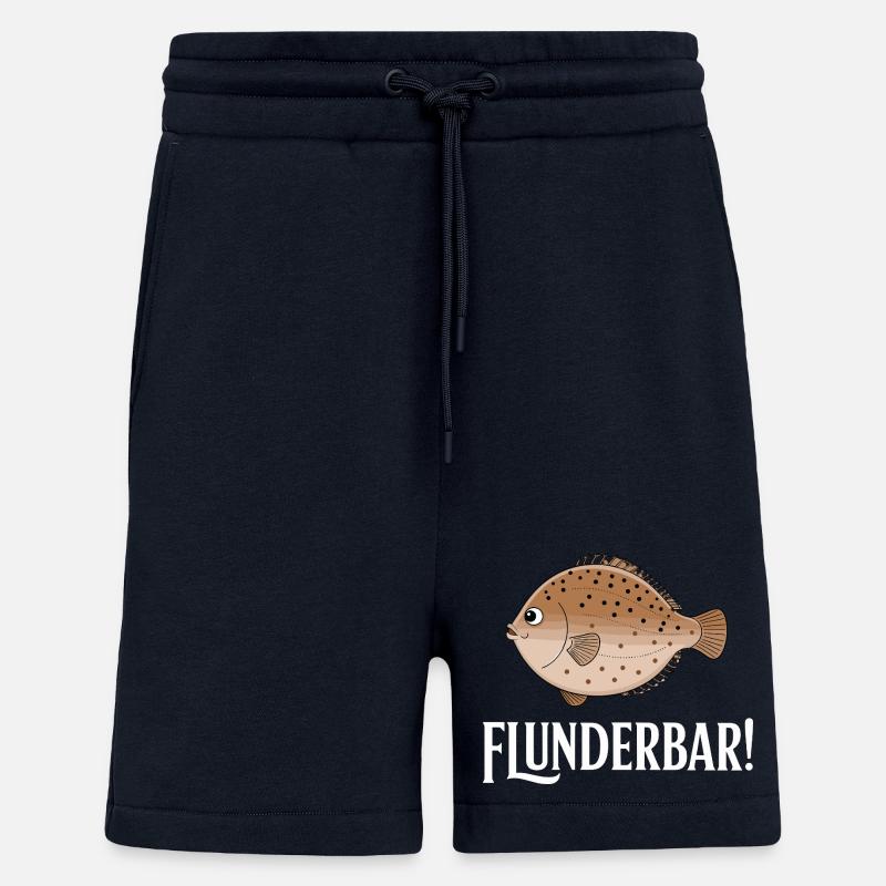 Flunderbar Lustiger Plattfisch Humor - Shorts - made by SPREAD - DARK NAVY