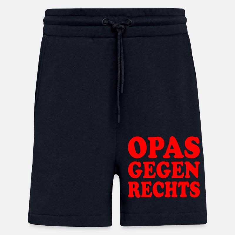 Opas gegen rechts - Shorts - made by SPREAD - DARK NAVY