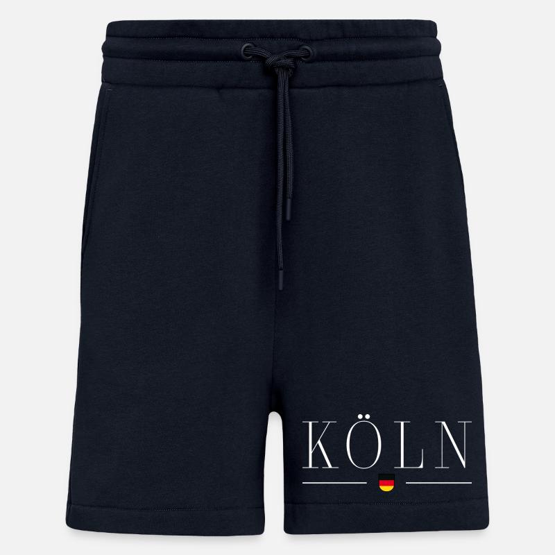 Cologne, Allemagne T-shirt élégance - Short bio décontracté fabriqué en UE - DARK NAVY