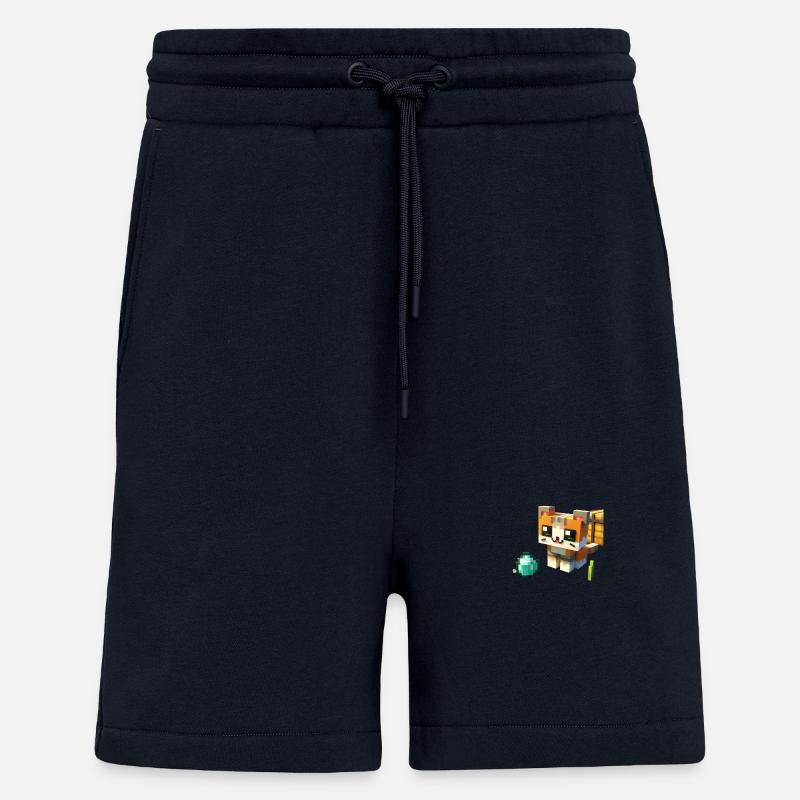 Chat Pixel - Short bio décontracté fabriqué en UE - DARK NAVY