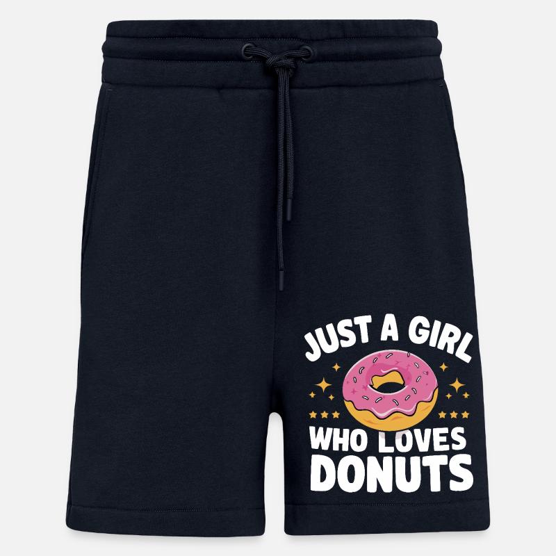 Donut Donuts Candy Bagel - Shorts - made by SPREAD - DARK NAVY