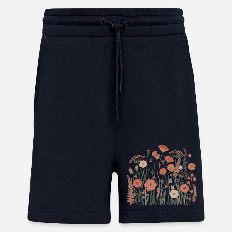 Boho Wildflowers – Blooming Harmony - Shorts - made by SPREAD - DARK NAVY